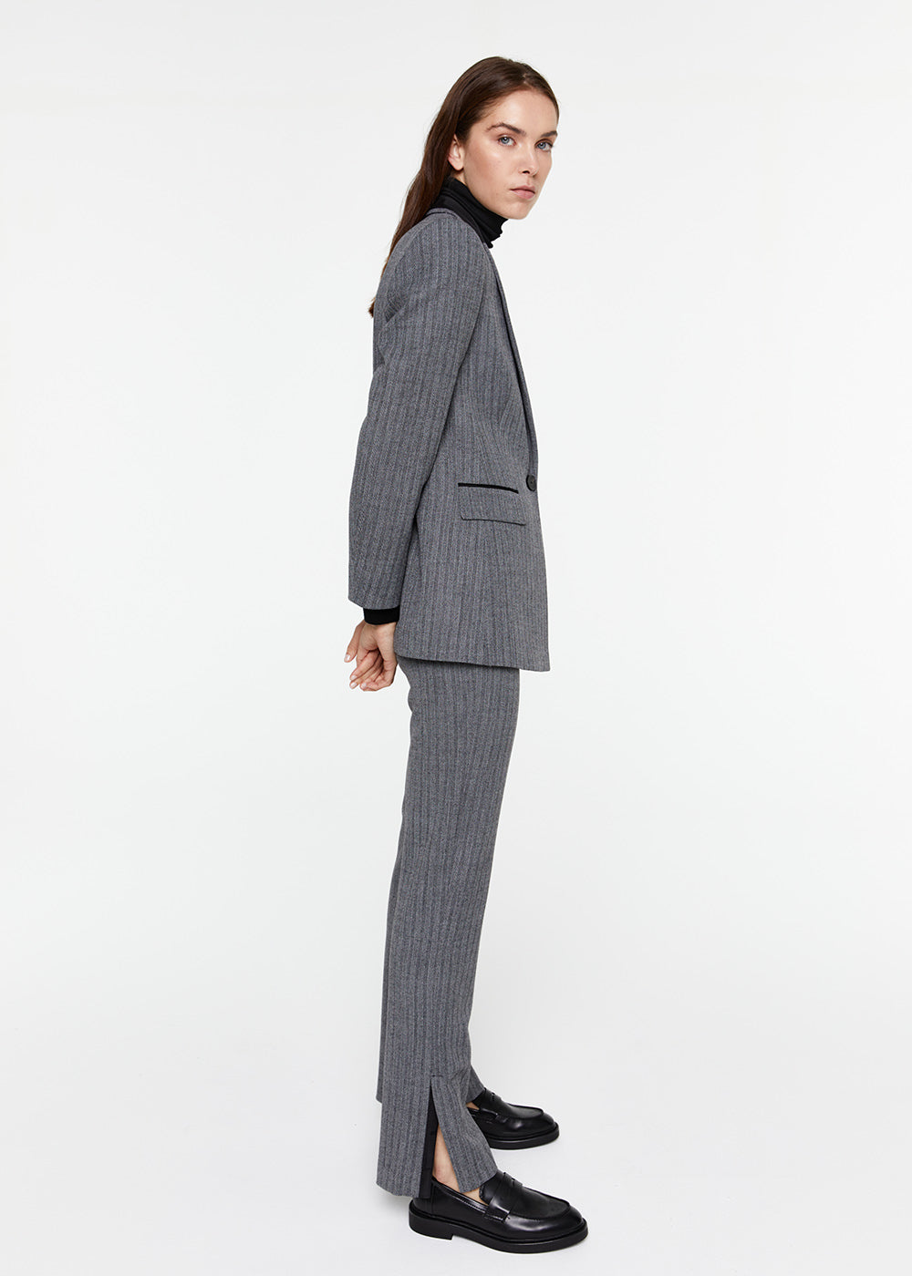 Pantalon taille elastique - Gris Moyen