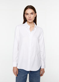 Chemise homme cintree logo - Blanc Optique