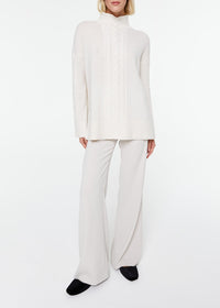 Cashmere roll-neck jumper - Off-white