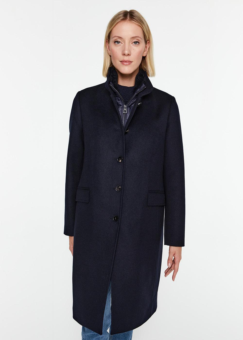 Manteau bi matiere - Beton