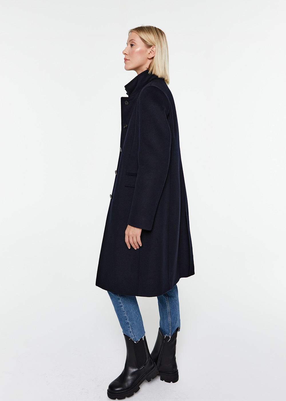 Manteau bi matiere - Beton