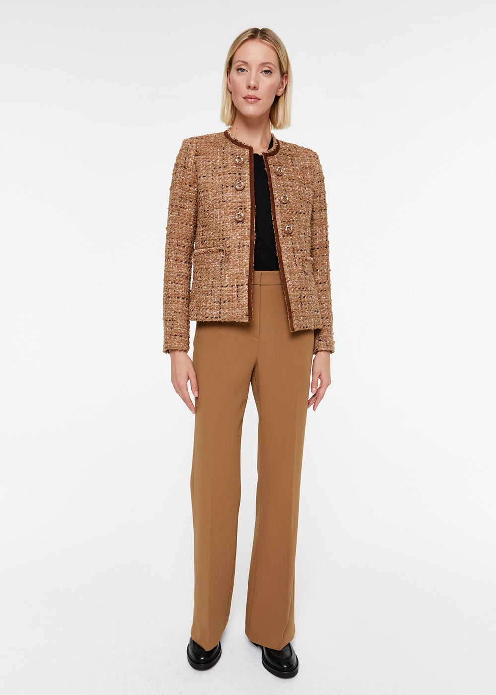 Veste 10 boutons militaires 2 - Camel