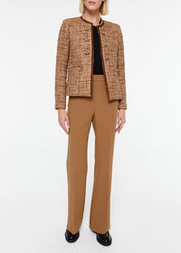 Textured officer’s jacket - Camel