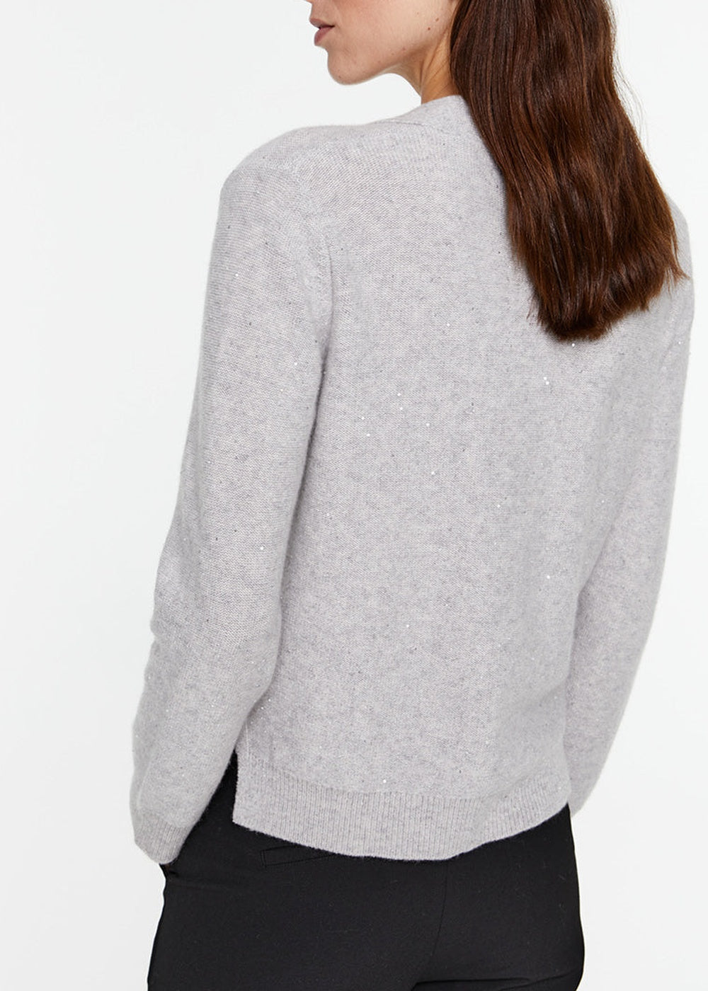 Cardigan à poches en cachemire - Blanc Cassé