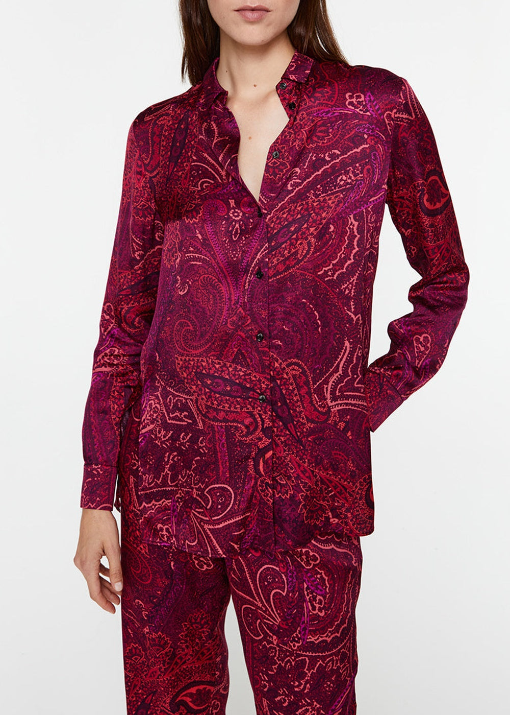Chemise à motif jacquard - Vert