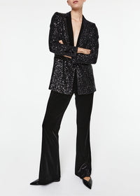 Sequin blazer - Black