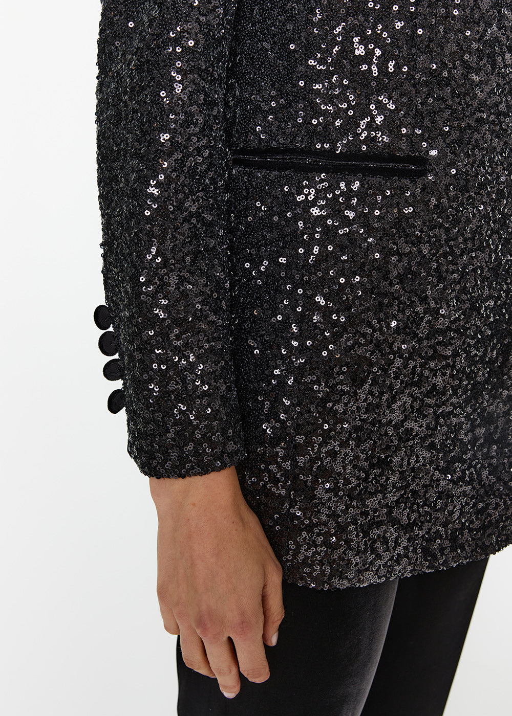 Veste a sequin - Noir