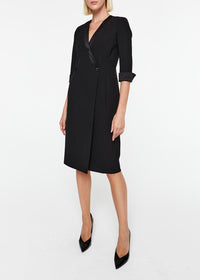Robe coupe portefeuille - Noir