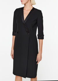 Robe coupe portefeuille - Noir