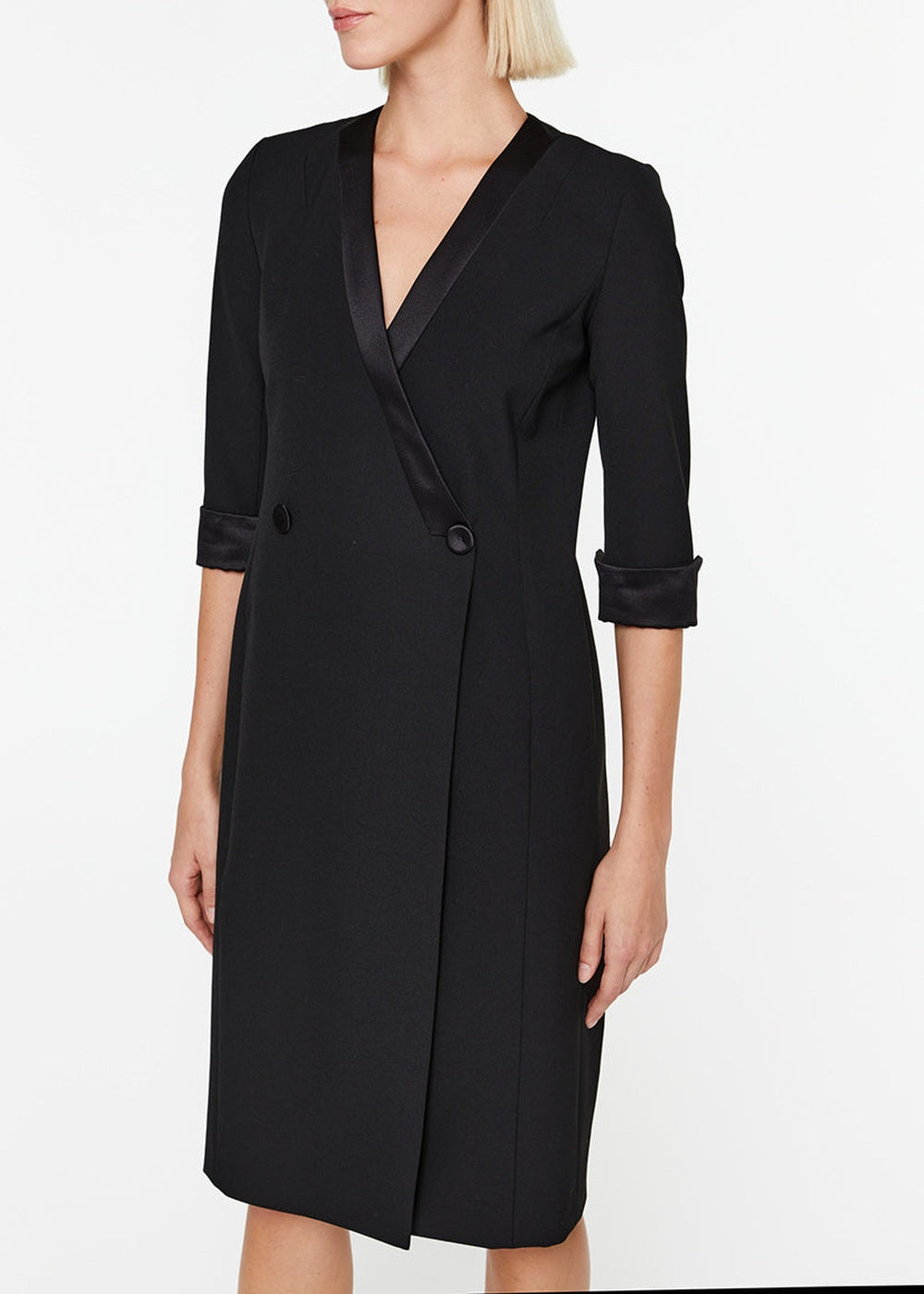 Robe coupe portefeuille - Noir