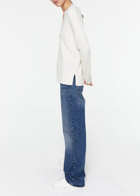 V-neck cashmere jumper - Off-white