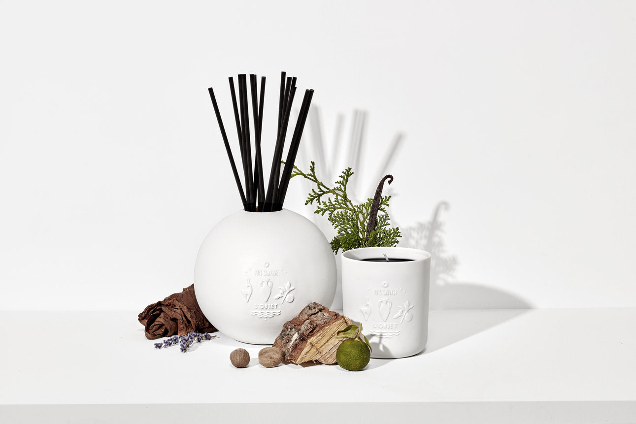 Bougie Apothecary en porcelaine - Bois Sauvage