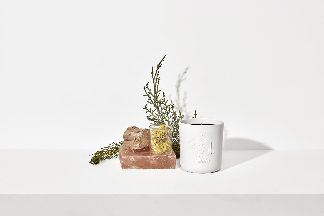 Bougie Apothecary en porcelaine - Côté Maquis