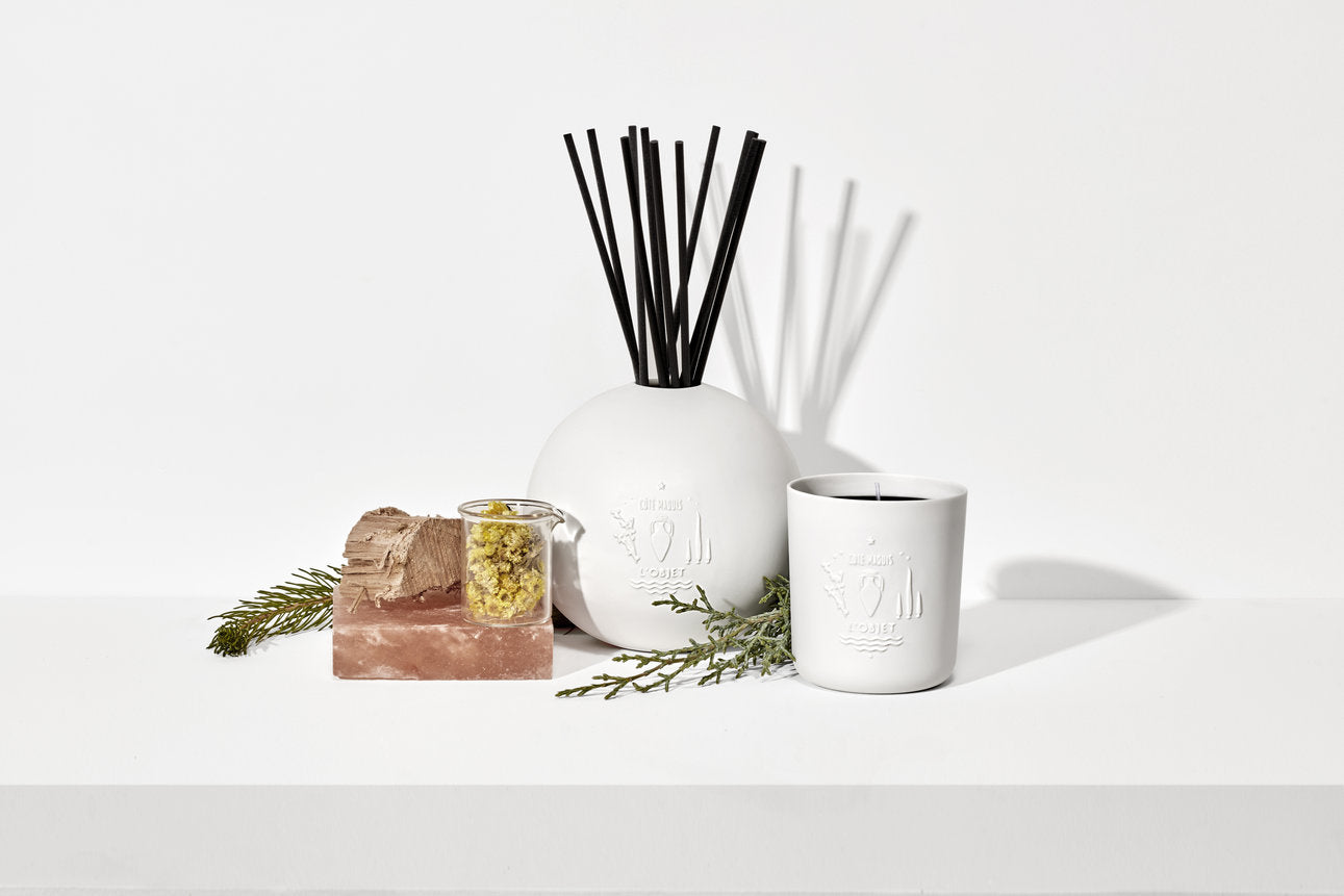 Bougie Apothecary en porcelaine - Côté Maquis