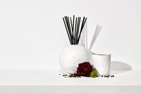 Bougie Apothecary en porcelaine - Rose Noire