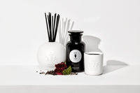 Bougie Apothecary en porcelaine - Rose Noire