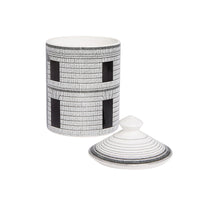 Architettura small scented candle in porcelain - Black & White