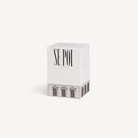 Architettura small scented candle in porcelain - Black & White