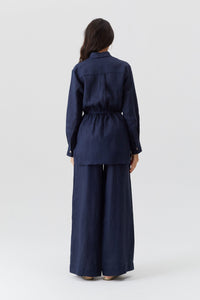 Pantalon Serena en lin - Navy