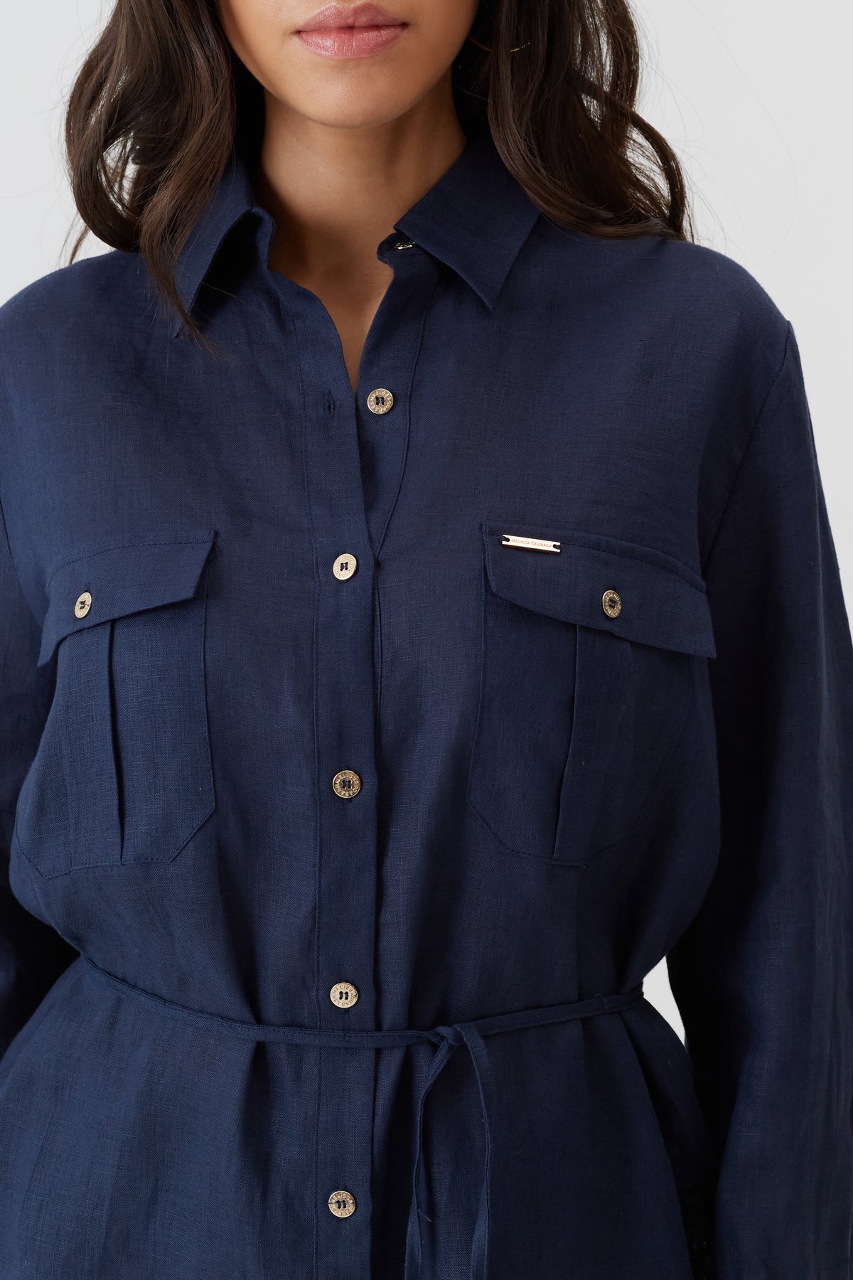Pantalon Serena en lin - Navy