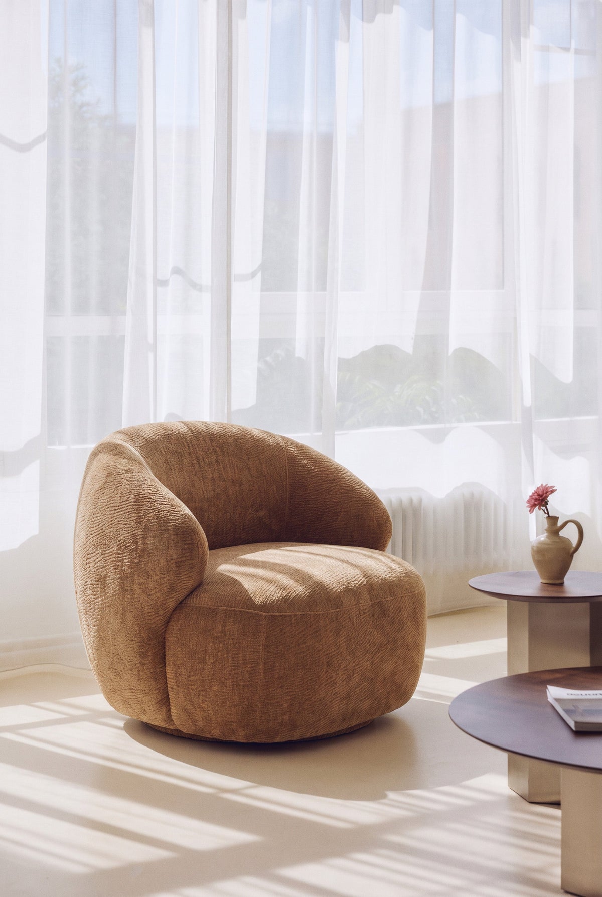 Fauteuil Aspen - Camel Crêpé