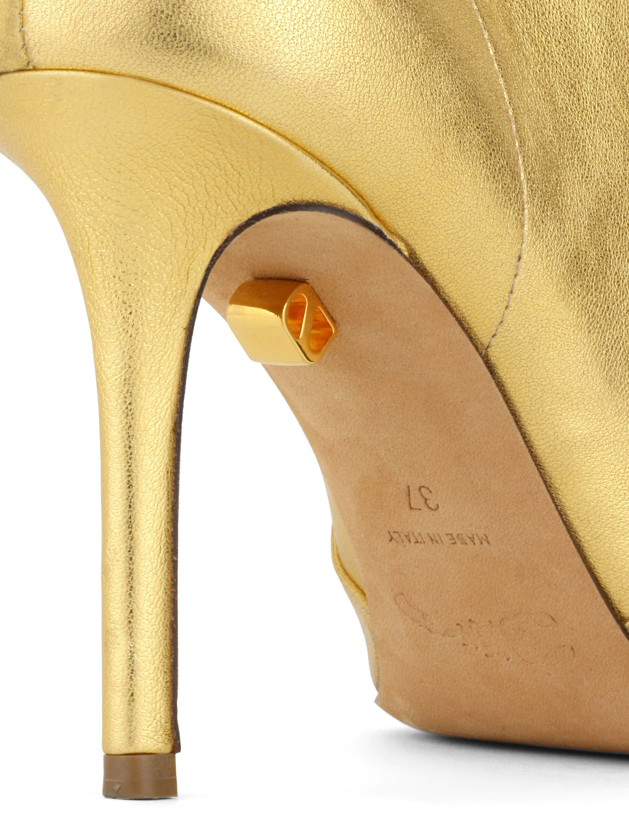 7qty DÉJÀ VU 190€ / Bottes Astrid 90 en cuir Nappa - Gold
