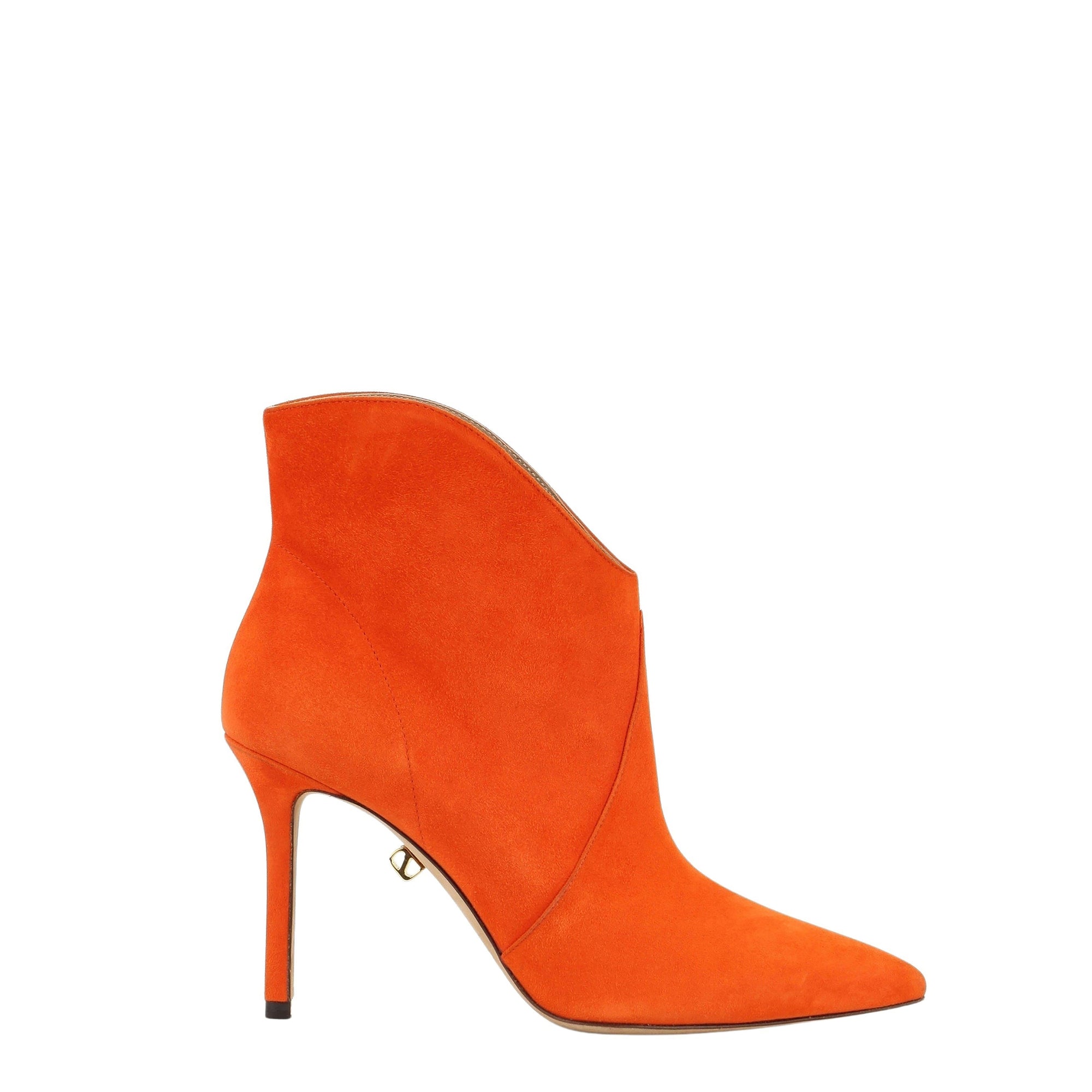 14qty NEW / Bottes Astrid 90 en cuir suédé - Orange