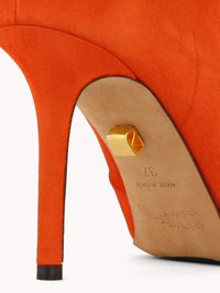 14qty NEW / Bottes Astrid 90 en cuir suédé - Orange