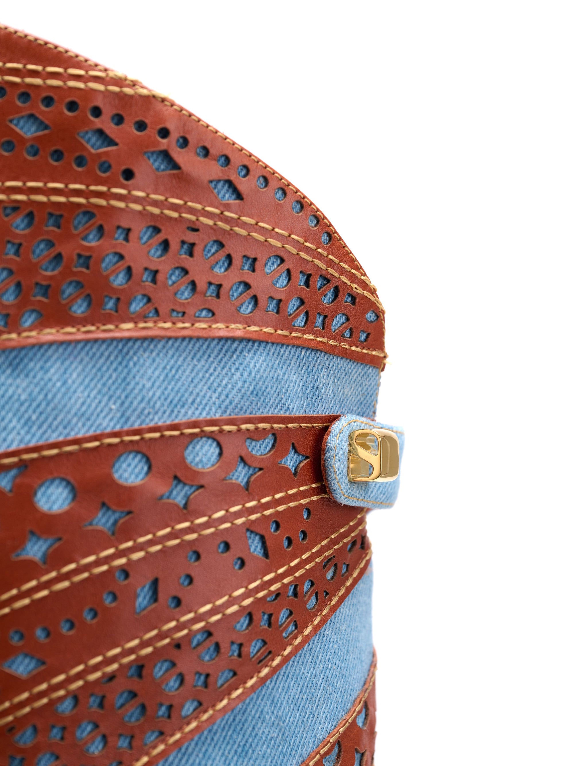Bottes Aurora Luc 90 en denim - blue