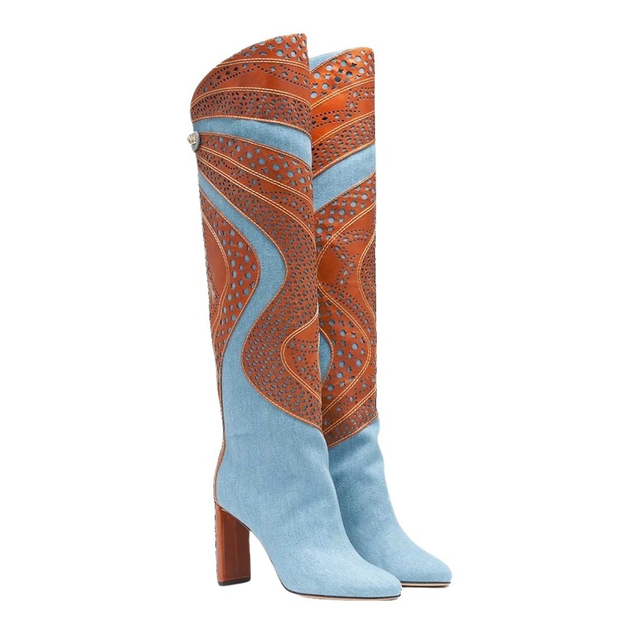 Bottes Aurora Luc 90 en denim - blue