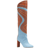 Bottes Aurora Luc 90 en denim - blue