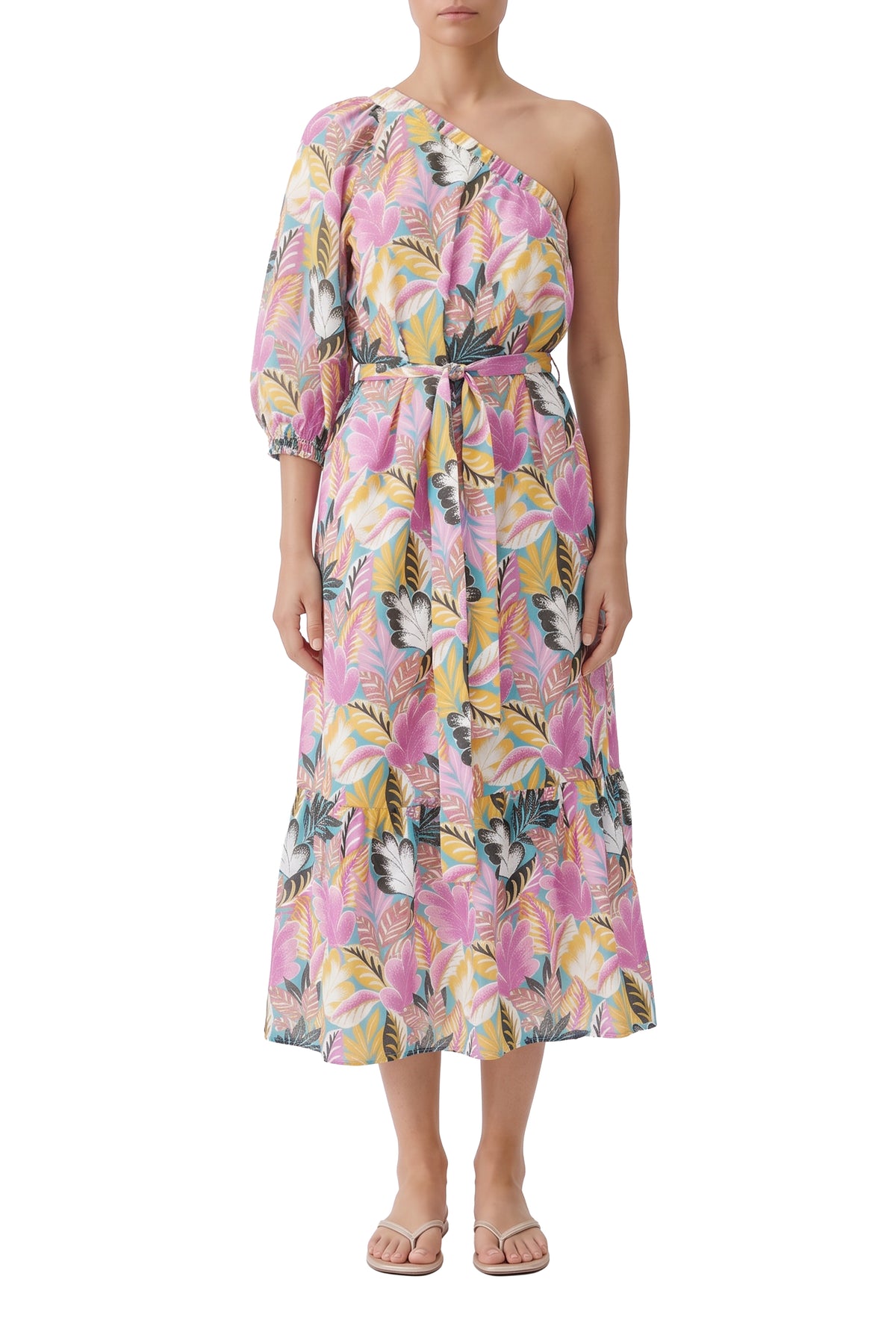 Autumn asymmetric midi dress - Paradiso