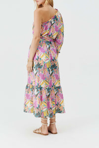 Autumn asymmetric midi dress - Paradiso