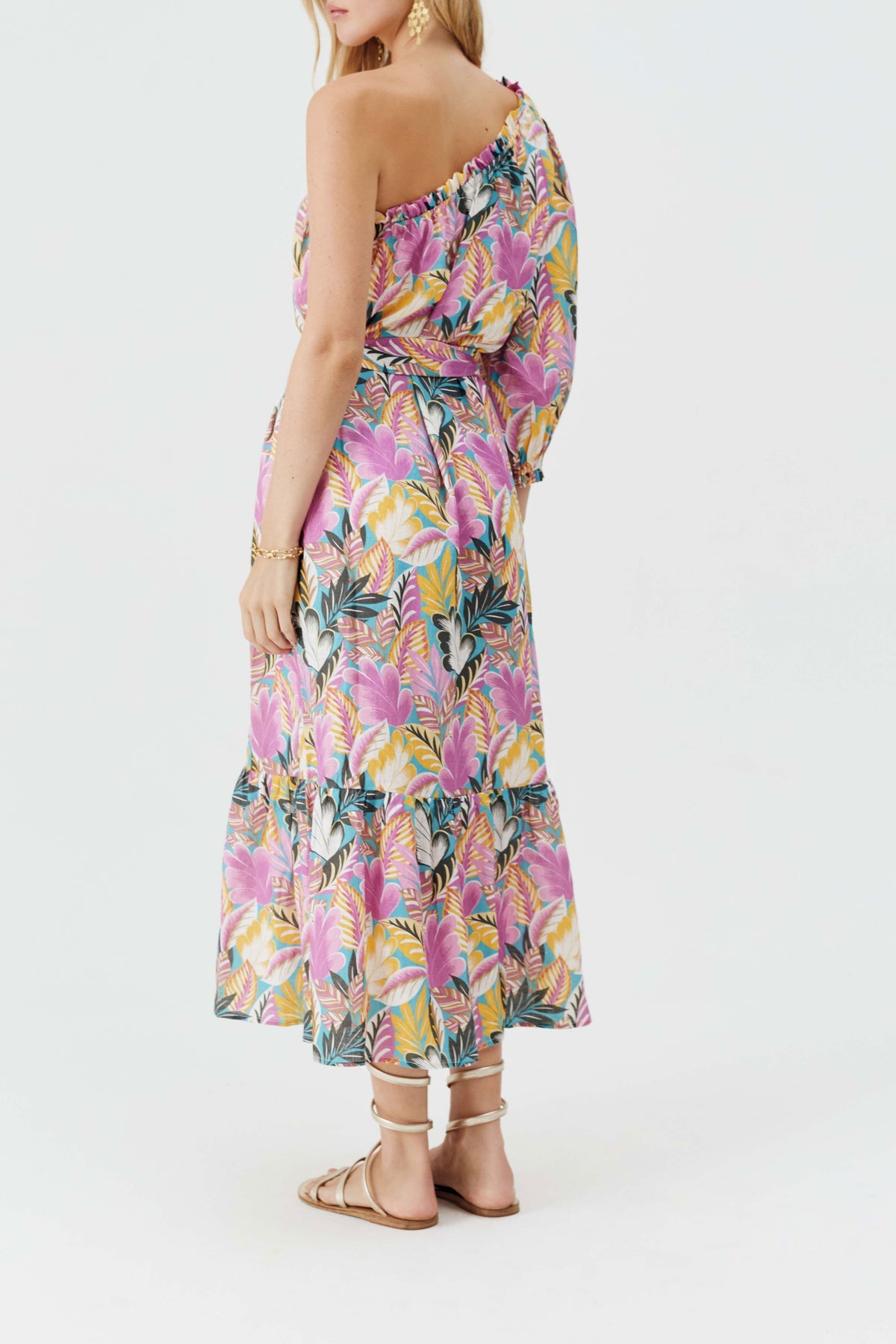 Autumn asymmetric midi dress - Paradiso