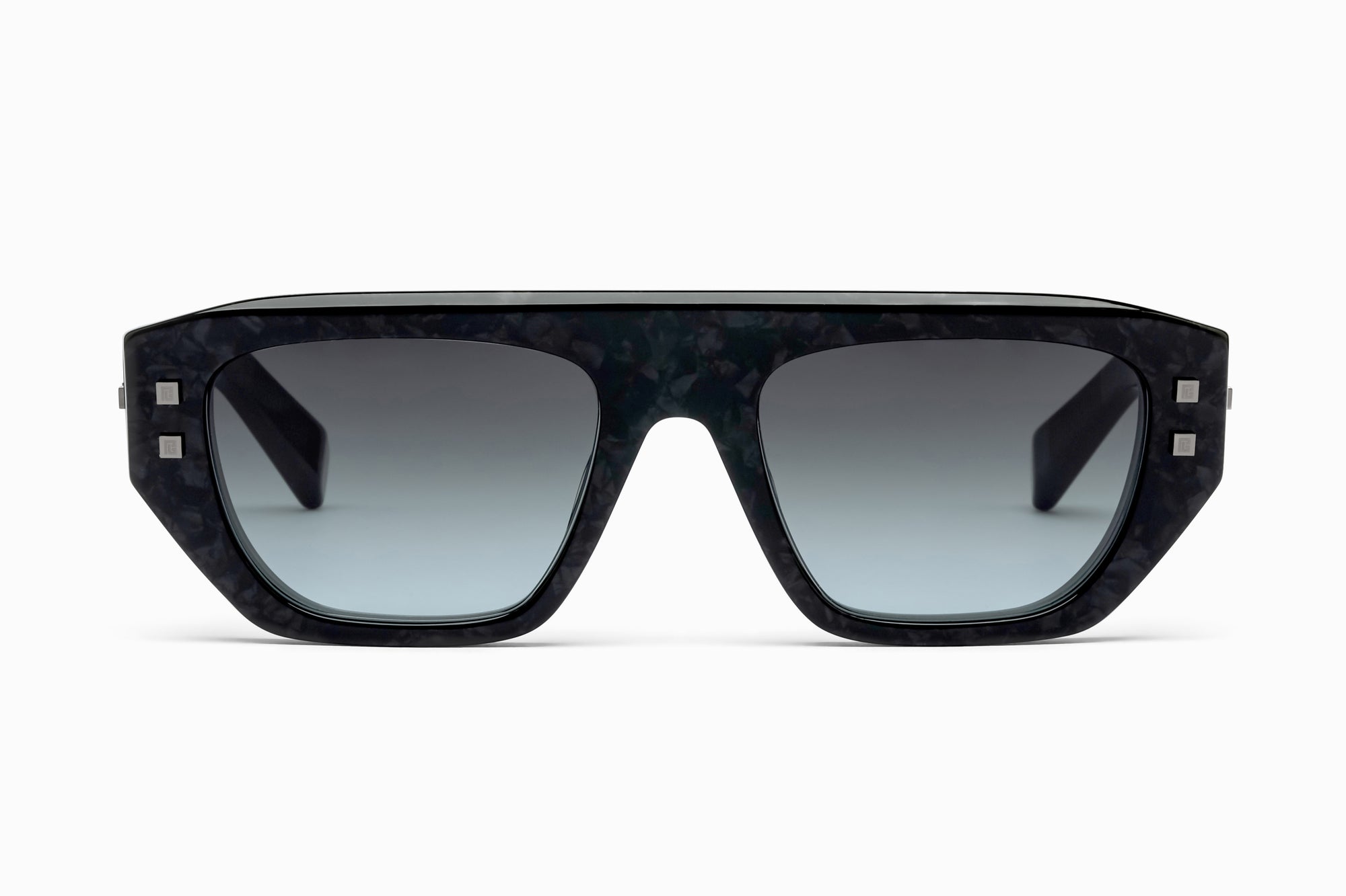 LTD Leather Black Black Rhodium B ARMY II Lunettes de soleil