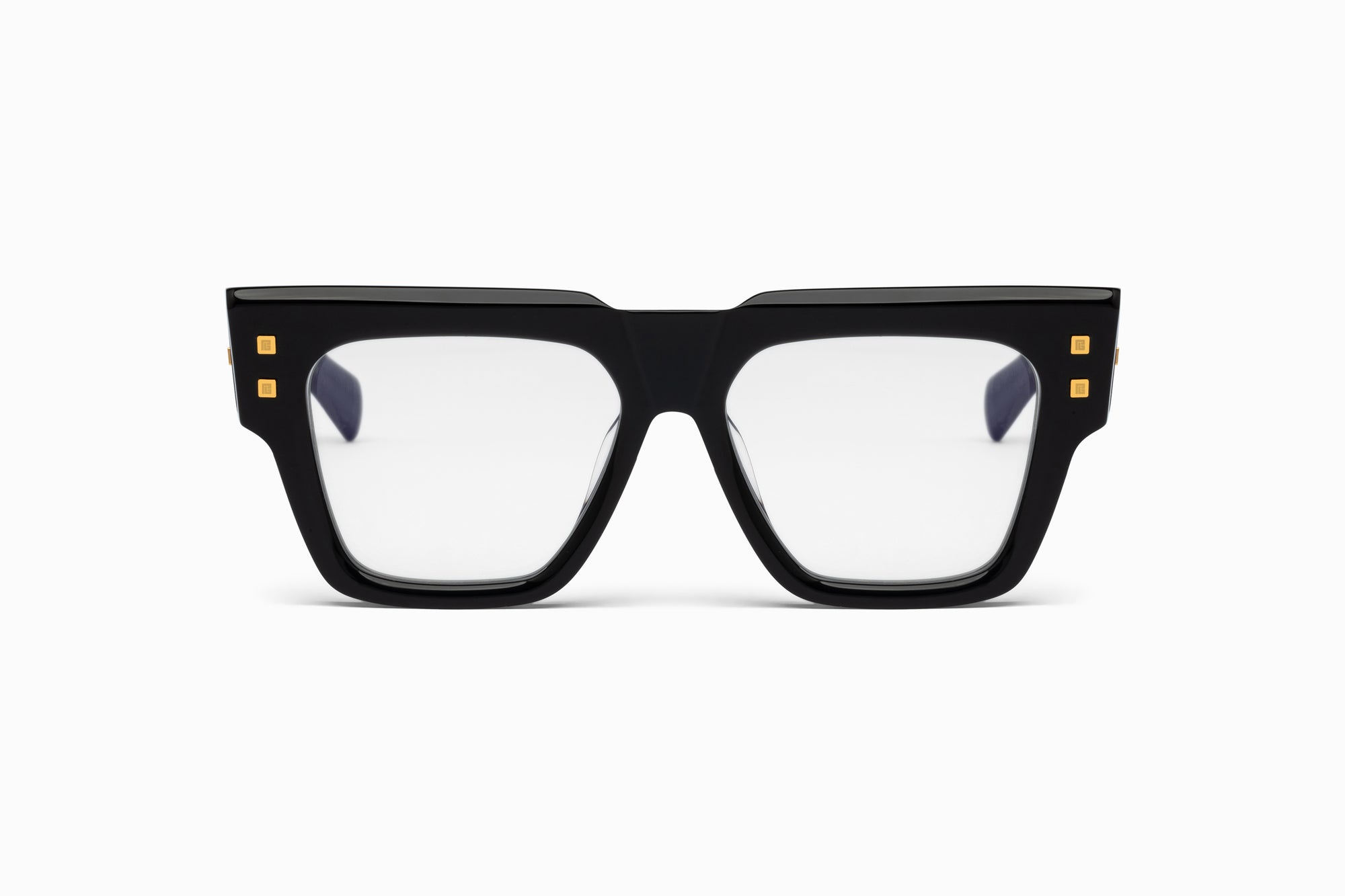 Black 18k Gold Clear Lenses B ARMY Lunettes de vue
