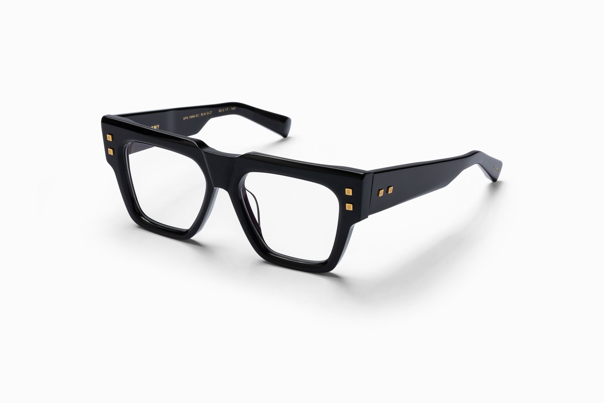 Black 18k Gold Clear Lenses B ARMY Lunettes de vue