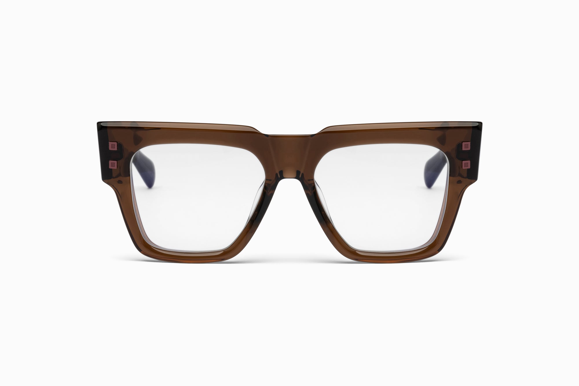 Crystal Brown Copper Clear Lenses B ARMY Lunettes de vue