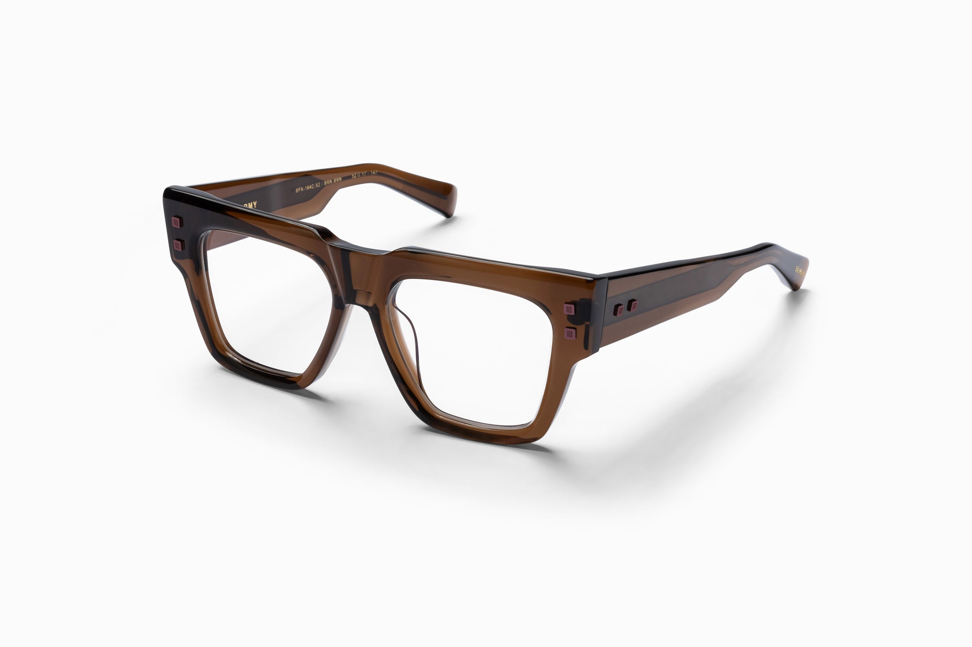 Crystal Brown Copper Clear Lenses B ARMY Lunettes de vue