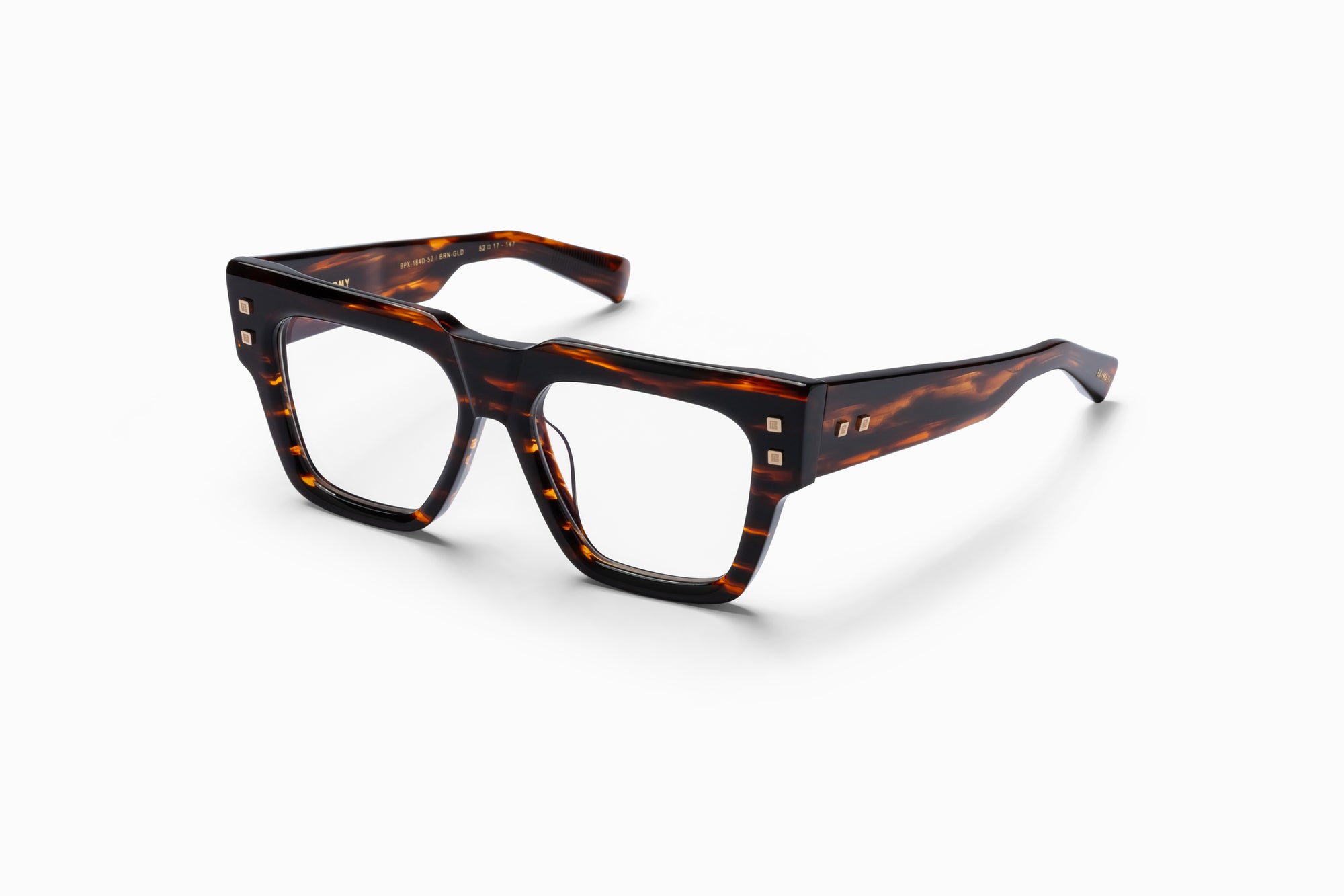 Brown Swirl 12k Gold Brown Lenses B ARMY Lunettes de vue