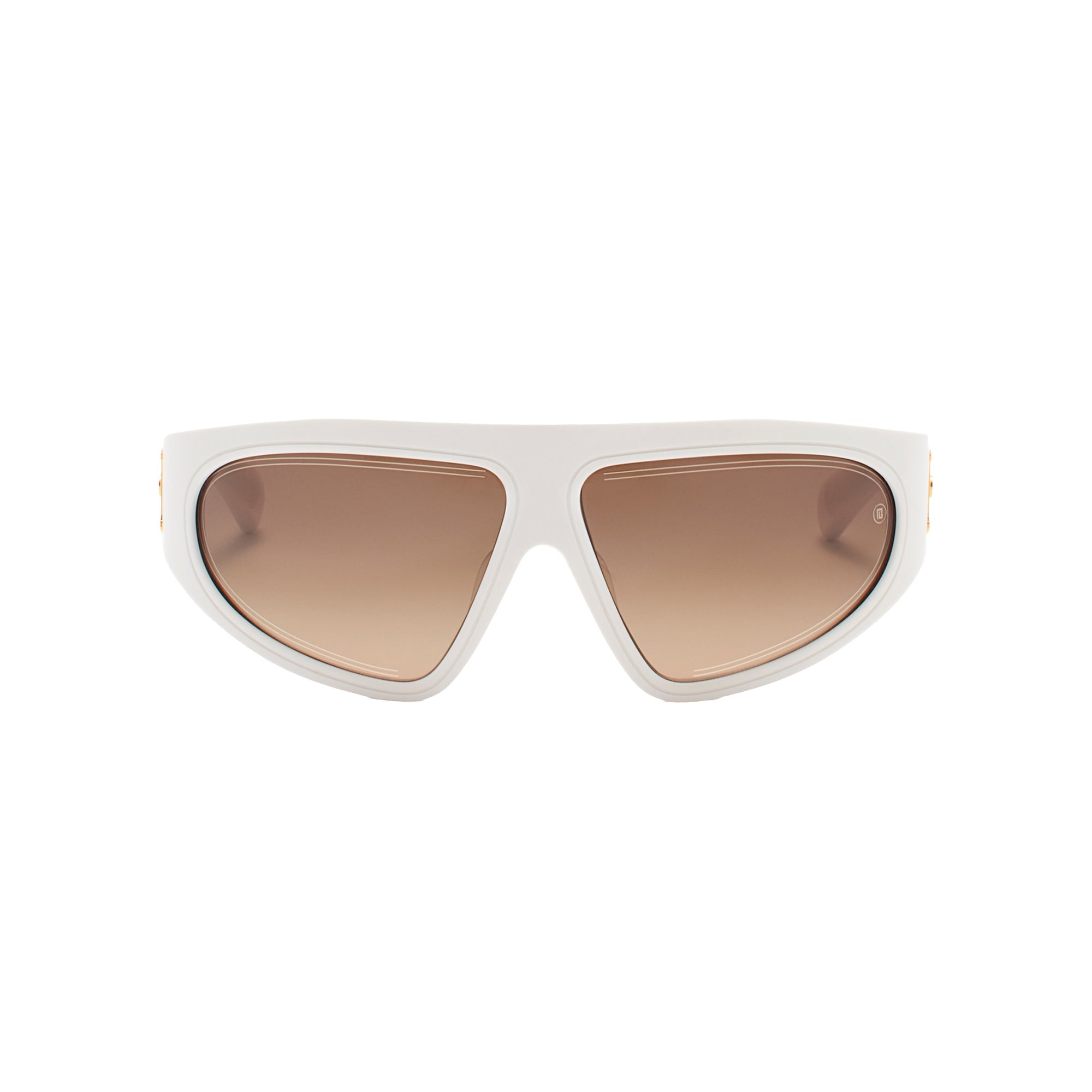 Matte White Yellow Gold B ESCAPE Lunettes de soleil