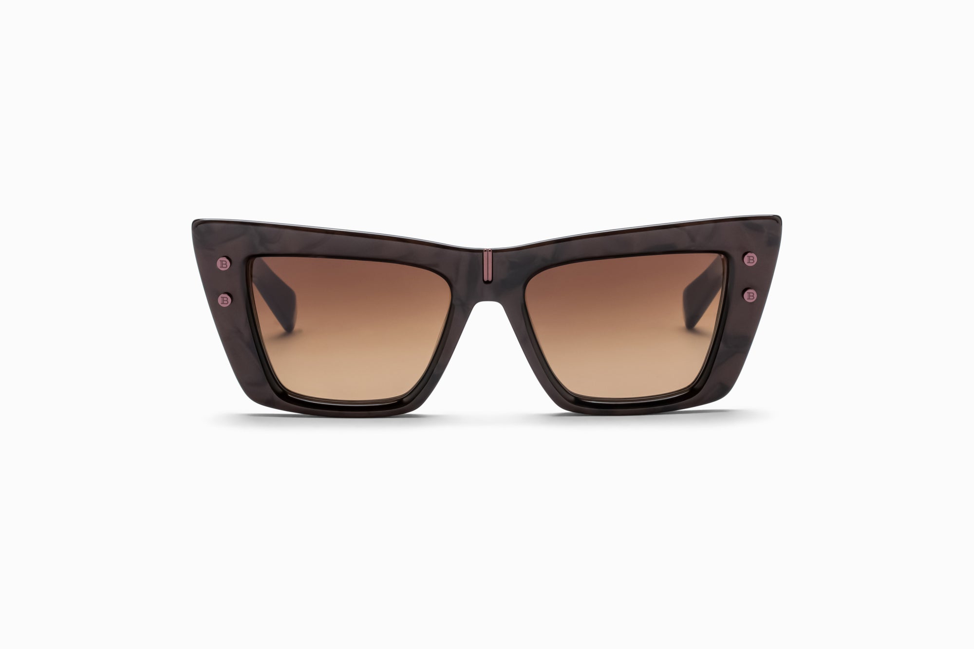 Leather Brown White Gold B EYE Lunettes de soleil