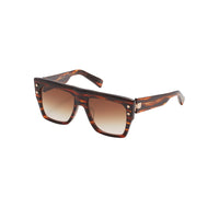 Medium Brown Swirl  White Gold B I Lunettes de soleil