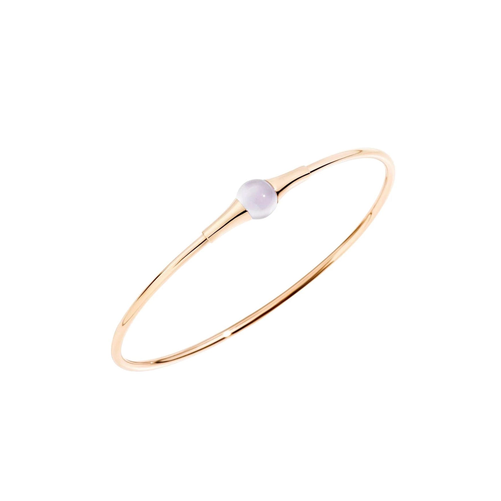 Bracelet M'ama non M'ama en Or rose 18K & Pierre de lune