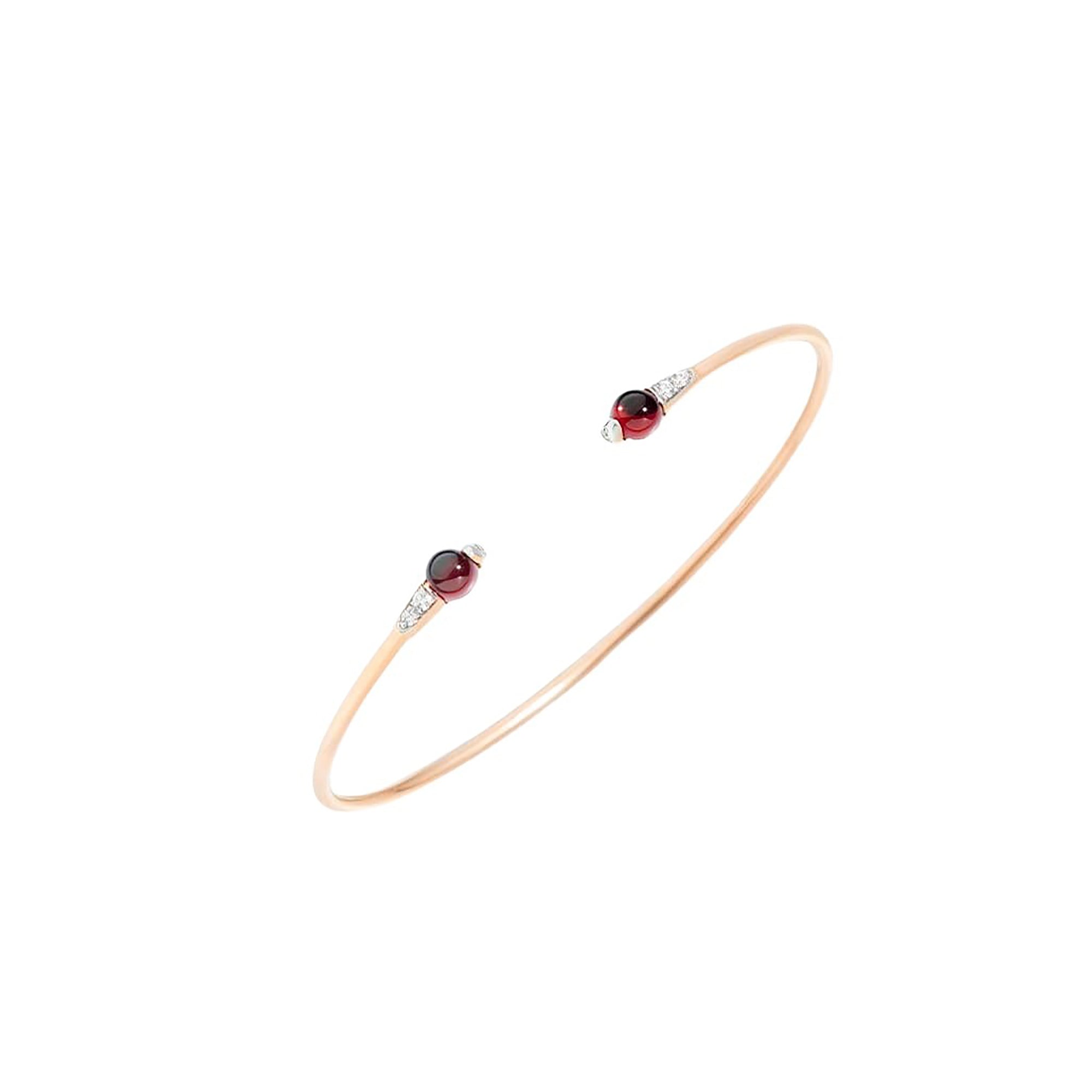 M'ama non M'ama 18K Rose Gold & Garnet & Diamond Bracelet