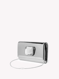 Sac Jaipur en cuir lisse - Argent