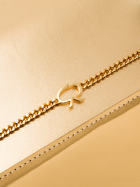 Jaipur bag in smooth leather - Gold