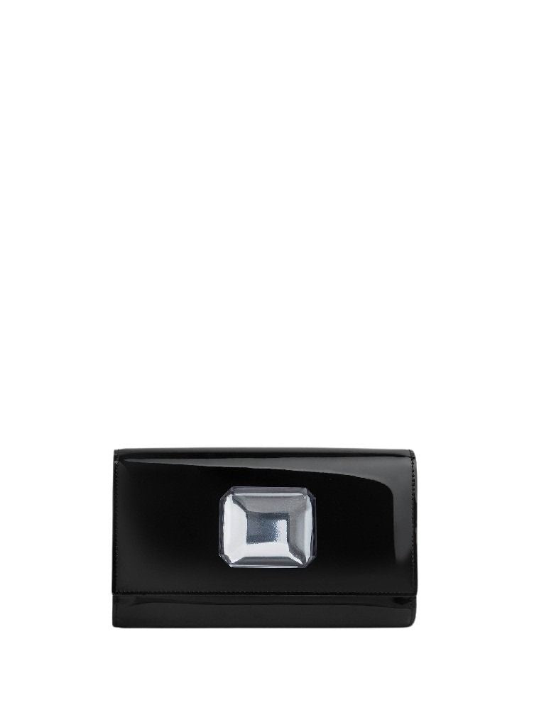 Sac Jaipur en cuir lisse - Noir