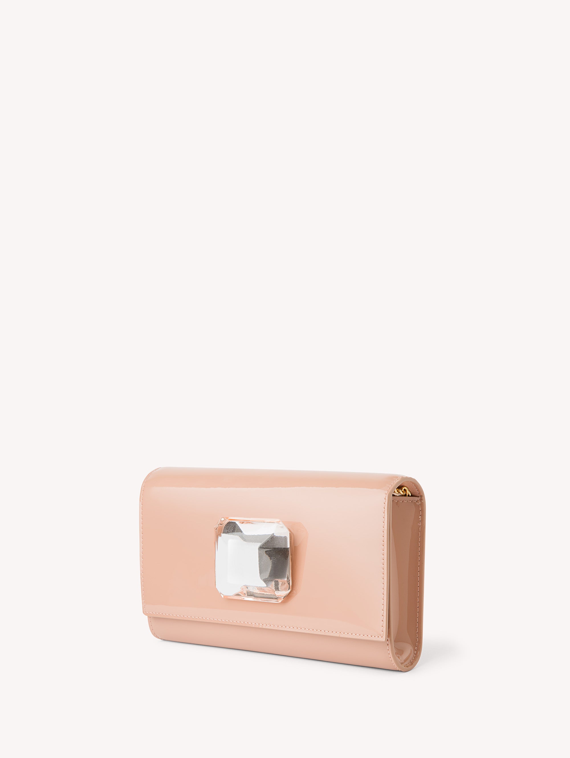 Sac Jaipur en cuir lisse - Rose