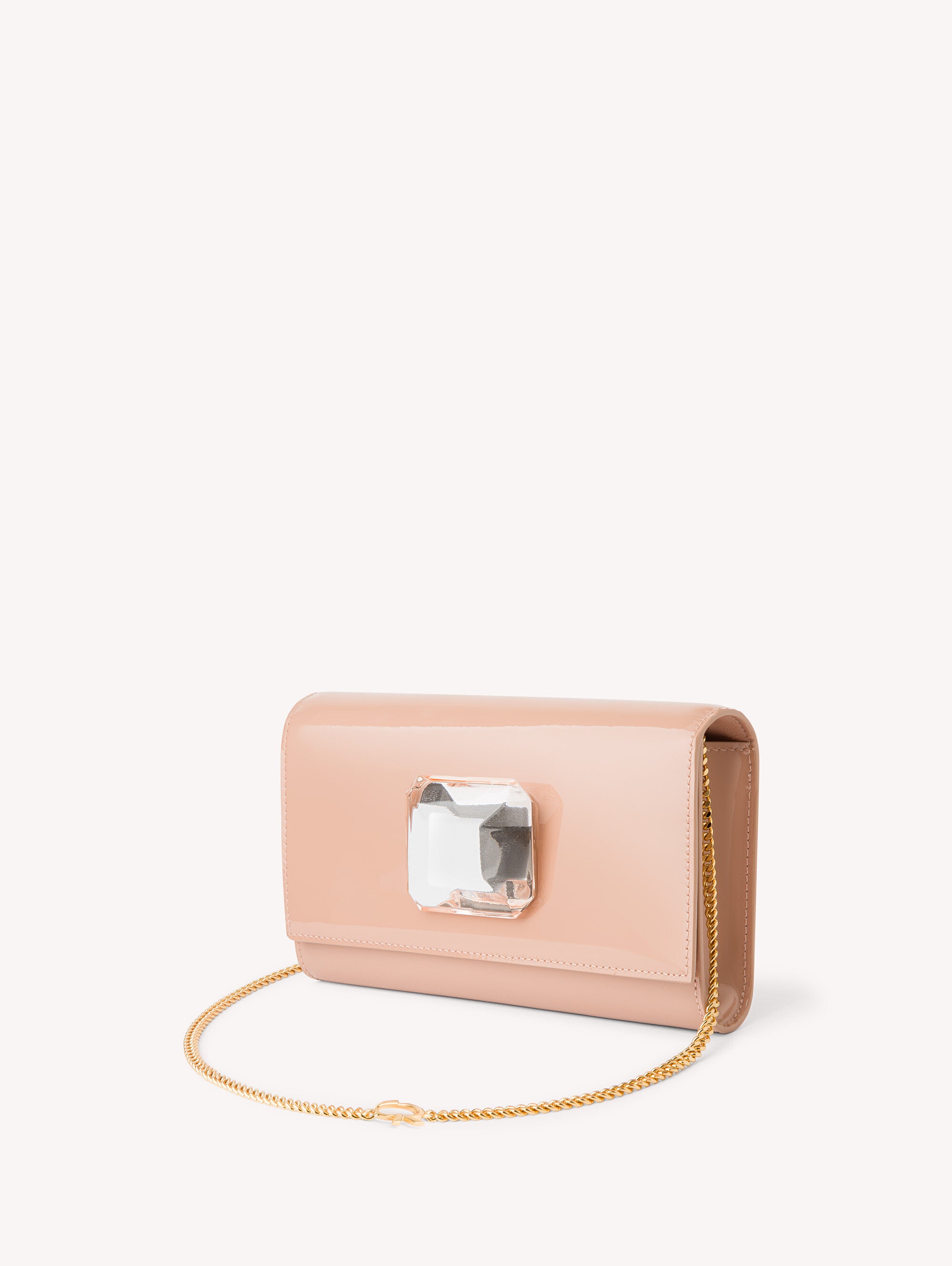 Sac Jaipur en cuir lisse - Rose